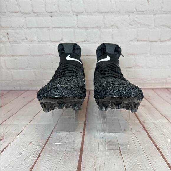 Nike Alpha Menace Elite 2 Flyknit Black Football Cleats Mens Size 10 AO3374-001 - Picture 5 of 11